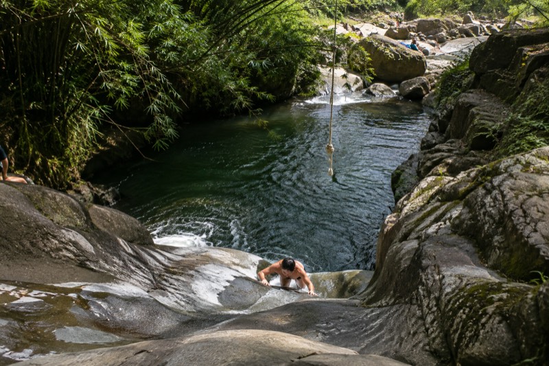 El Yunque Rainforest Waterslide, Rope Swing & Cliff Jumps